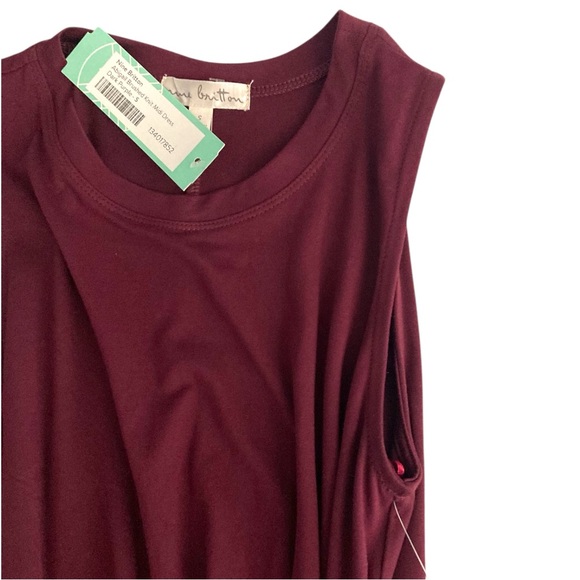 Nine Britton Abigail Brushed Knit Midi Dress Womens Size S Dark Purple - Picture 5 of 14